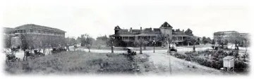Campus of yesteryear Vintage image of campus
